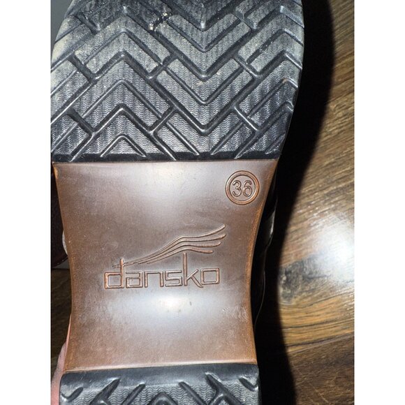 Dansko Pammy Milled Nubuck Leather Clogs Size 5.5 -36 - Picture 13 of 13